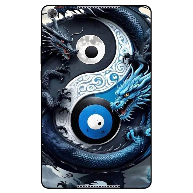 کاور مگافون طرح اژدها مدل 7475 مناسب برای تبلت هوآوی MediaPad M5 Lite 8.0 2019