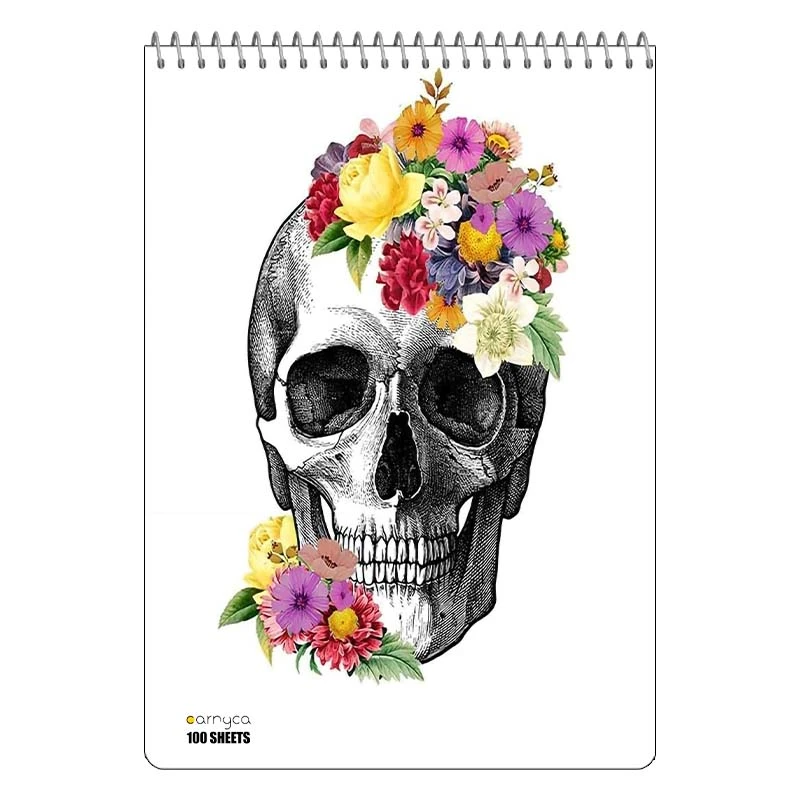 دفتر شطرنجی 100 برگ کارنیکا طرح روزنامه وینتج آناتومی بدن Vintage Newspaper Anatomy کد 13809