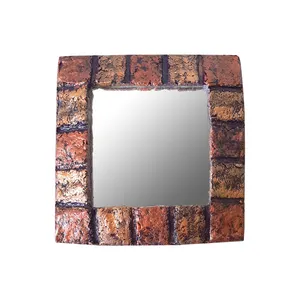 آینه رومیزی مدل پاپیه ماشه کد S202