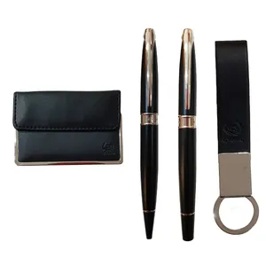 ست خودکار و روانویس ایپلمات مدل PLANET کد 98722 به همراه جای کارت و جا کلیدی 