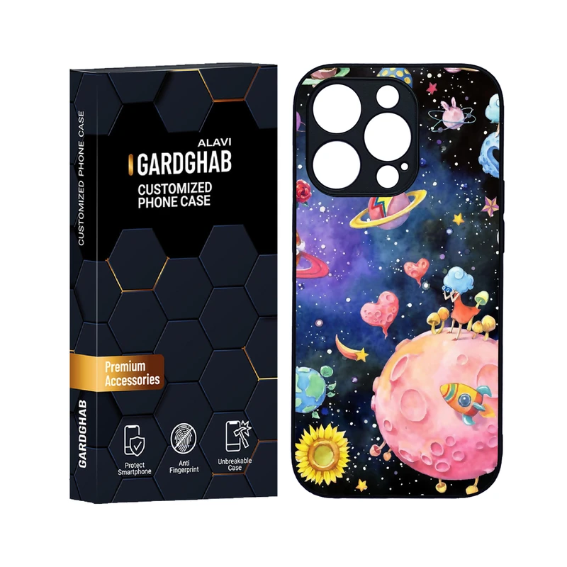 کاور گارد قاب علوی مدل دورژله ای فانتزی مناسب برای گوشی موبایل اپل iPhone 14 Pro