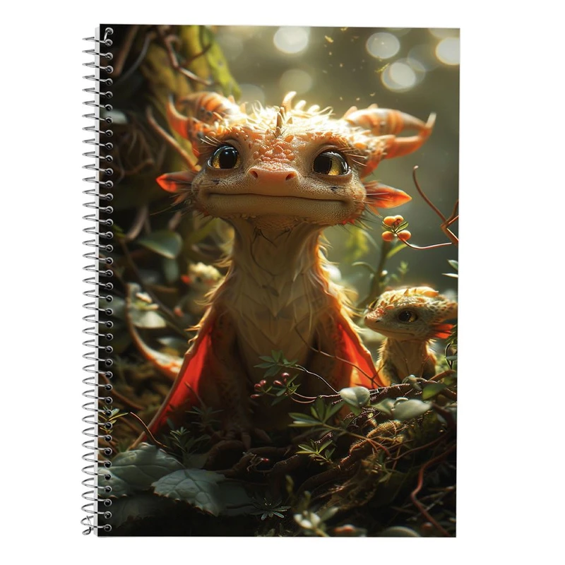 دفتر لغت 50 برگ مدوپد طرح اژدها کد DF16783