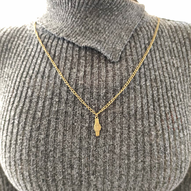 گردنبند مدل ساعت مچی کد 1044