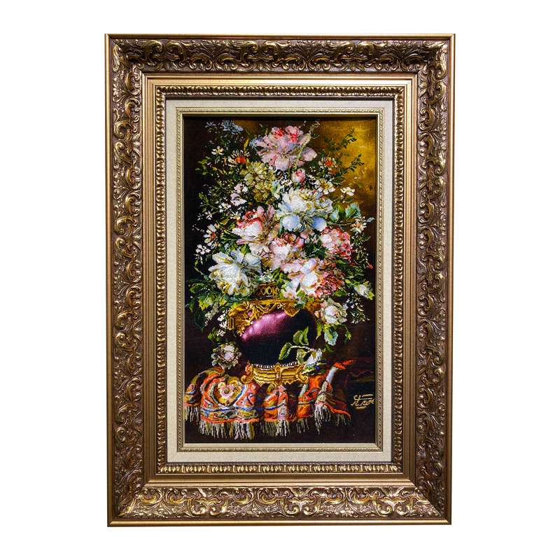  تابلو فرش دستبافت طرح گل کد 8412864