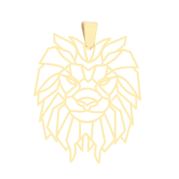 آویز گردنبند طلا 18 عیار زنانه عدنان مدل شیر ON46