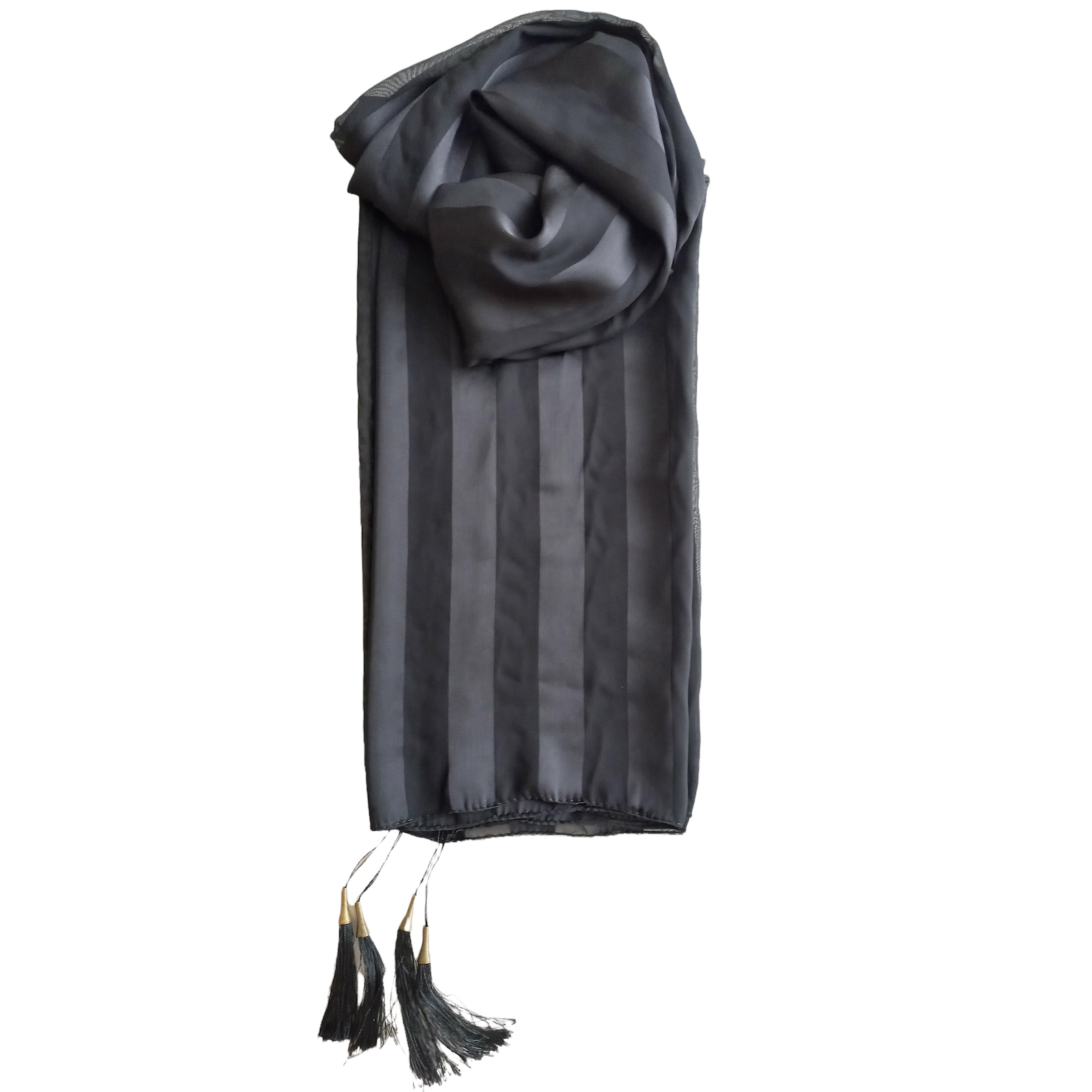 شال زنانه مدل حریر راه راه سافاری