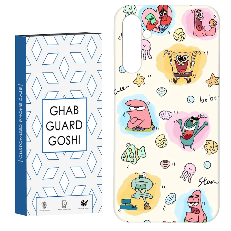 کاور قاب گارد گوشی طرح باب و پاتریک کد Dimo-198 مناسب برای گوشی موبایل سامسونگ GALAXY A15