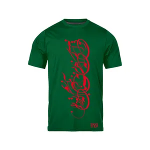 تی شرت آستین کوتاه مردانه رانژ مدل  نه تو آنی که همانی 224-23RA06 رنگ سبز