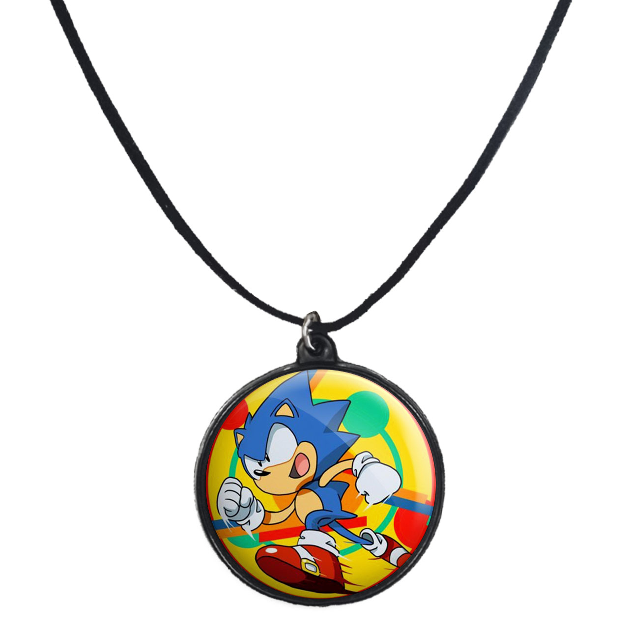 گردنبند پرمانه طرح سونیک کد pmb.14993 مدل دو طرفه