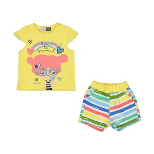 ست بلوز و شلوارک نوزادی دخترانه ایندیگو مدل 2501914-16