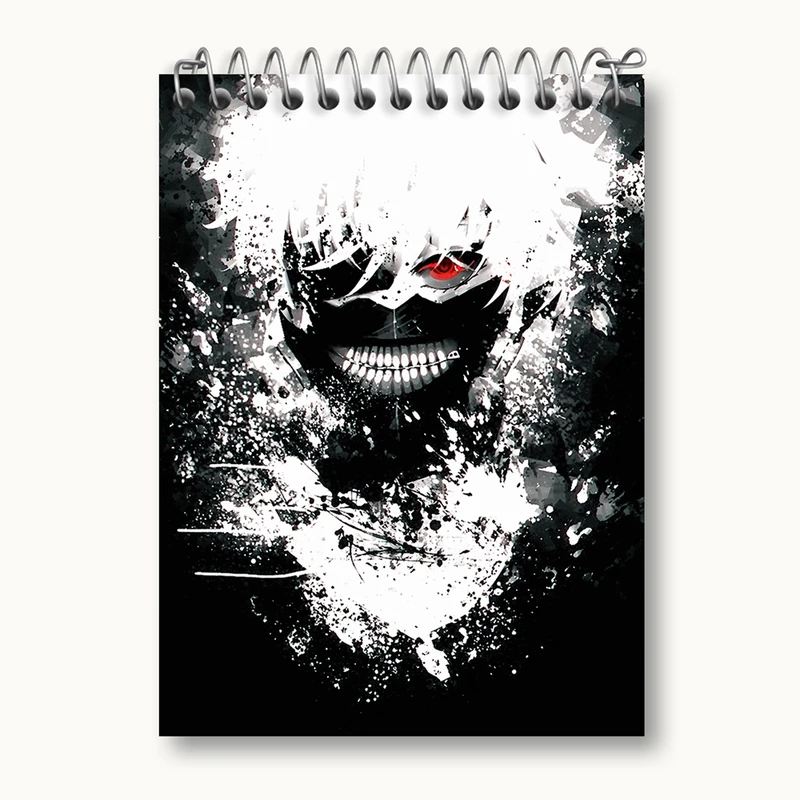 دفتر یادداشت 50 برگ خندالو مدل کانکی کن انیمه توکیو غول Tokyo Ghoul کد 11897