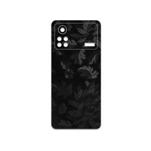 MAHOOT Black-Wildflower Cover Sticker for Xiaomi Poco X4 Pro 5G