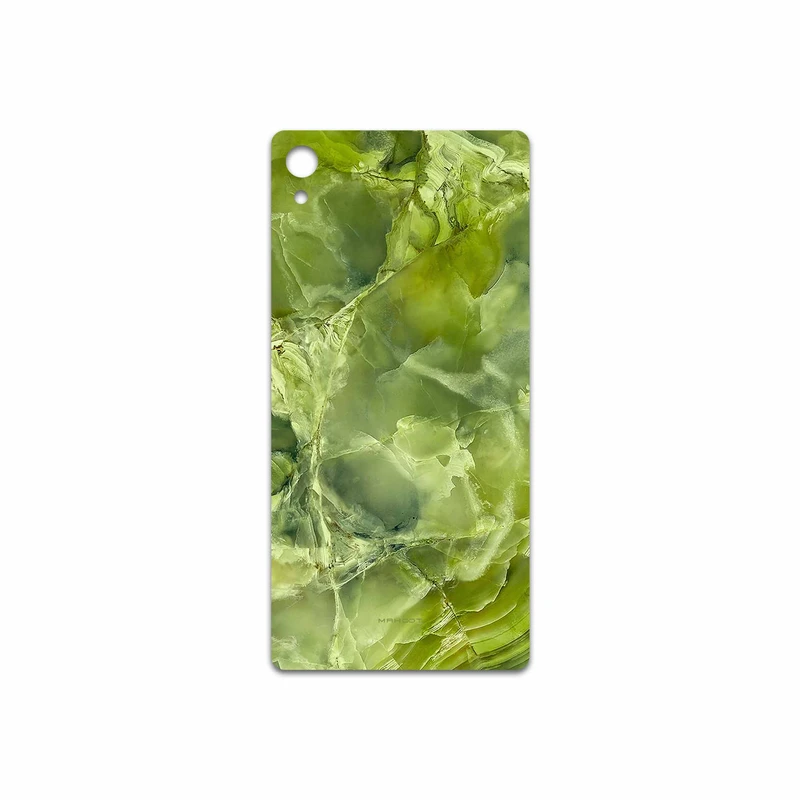 برچسب پوششی ماهوت مدل Green Crystal Marble مناسب برای گوشی موبایل سونی Xperia Z3 Plus