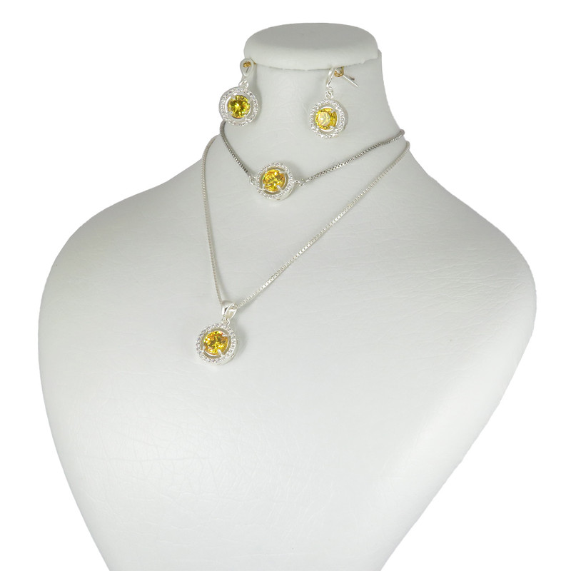 نیم ست نقره زنانه مدل AV180D-S7 C3