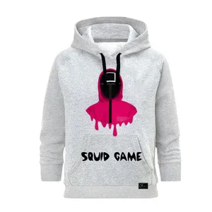 هودی زنانه مدل squid game کد B56 رنگ طوسی
