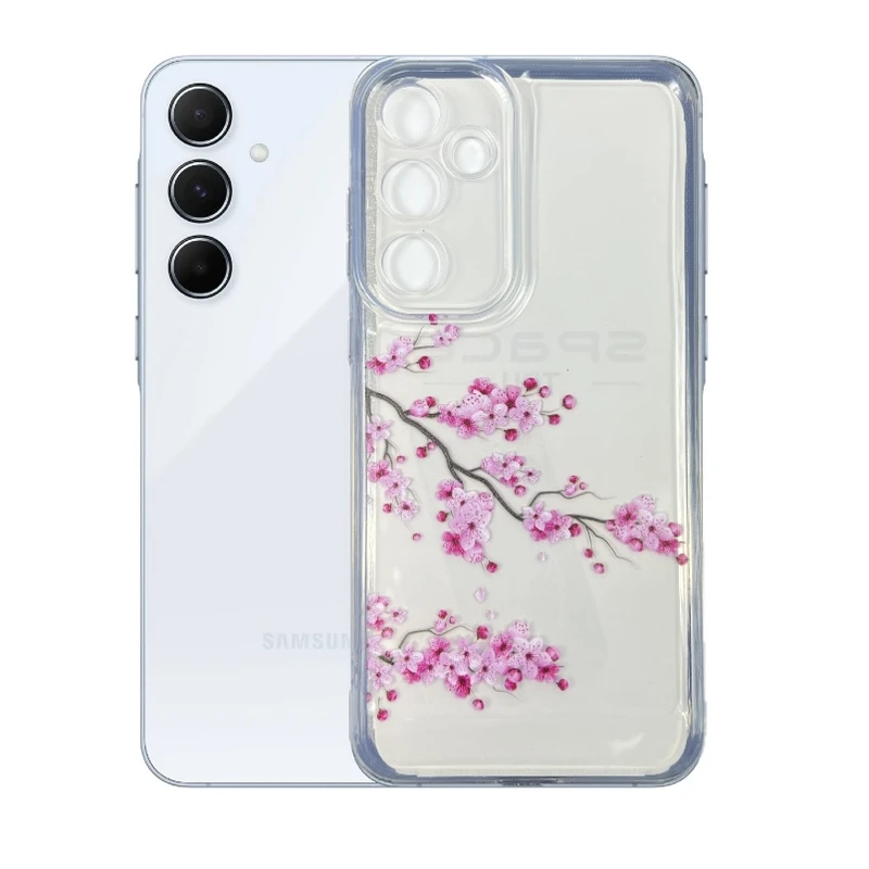 کاور طرح شکوفه گیلاس مناسب برای گوشی موبایل سامسونگ Galaxy A16