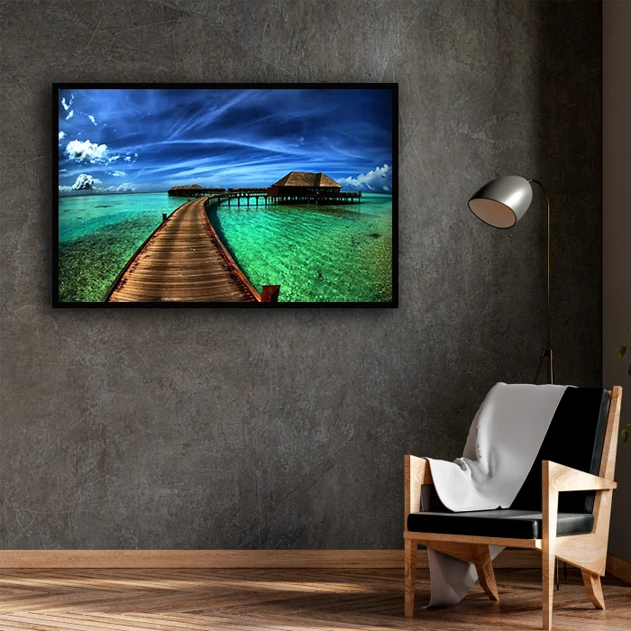 تابلو بکلیت طرح منظره طبیعت و رودخانه مدل B-D1673