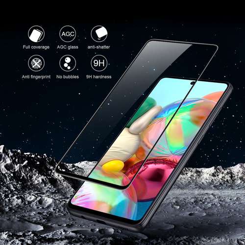 محافظ صفحه نمایش مدل FCG مناسب برای گوشی موبایل سامسونگ Galaxy A71 بسته دو عددی