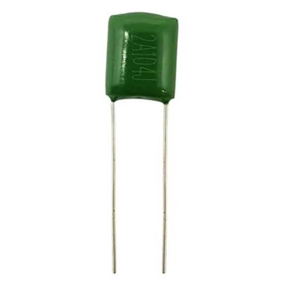 خازن پلی استر مدل 100nF 100V بسته 10 عددی