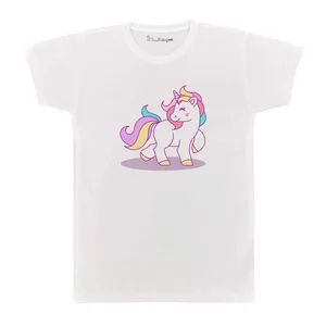 تی شرت بچگانه پرمانه طرح یونیکورن کد pmt.3263