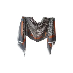 شال زنانه مدل نخی لمه دار کد357