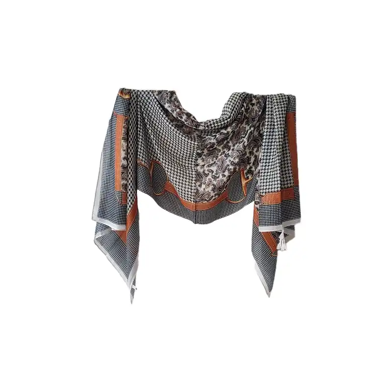 شال زنانه مدل نخی لمه دار کد357