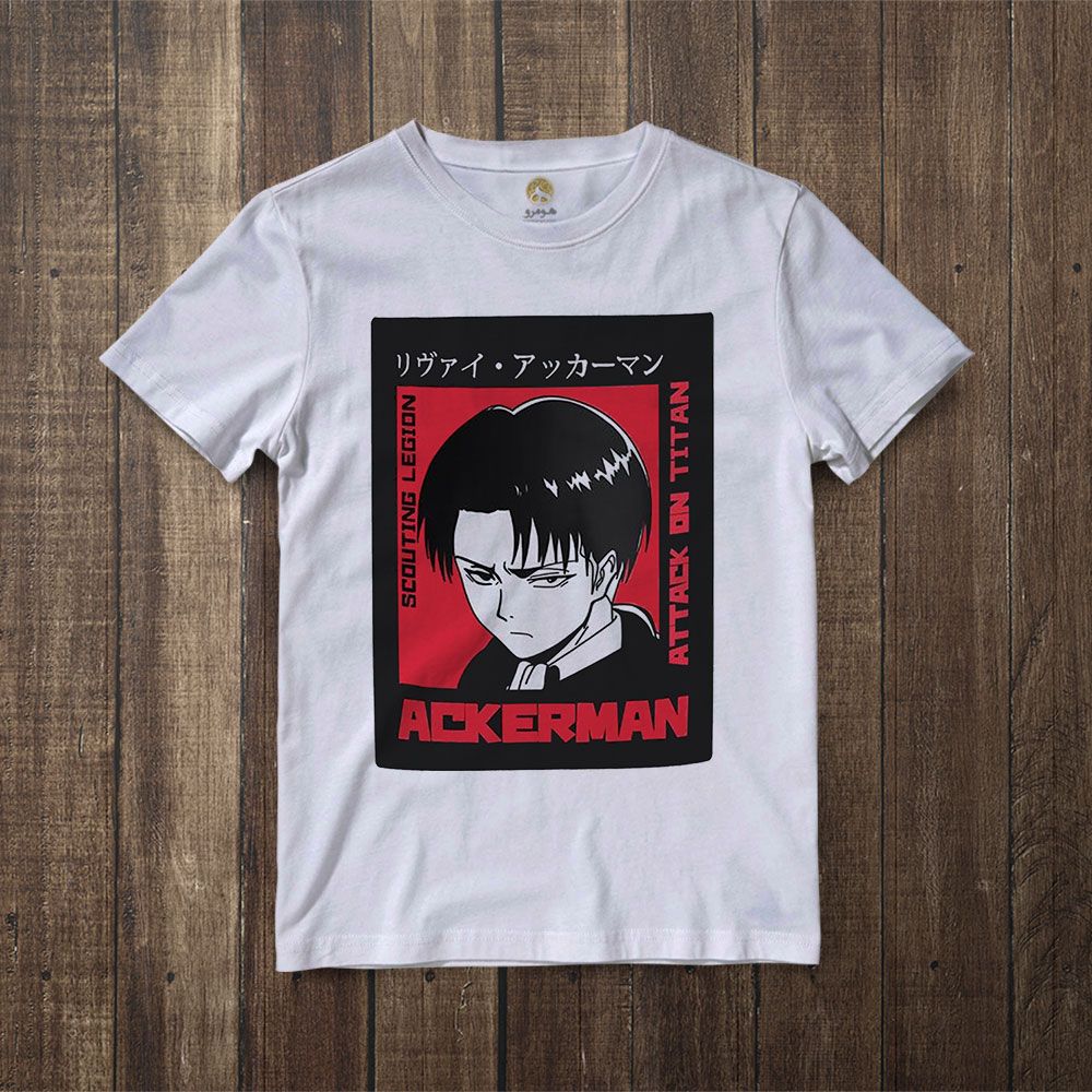 تی شرت آستین کوتاه زنانه هومرو مدل TW401 طرح اتک آن تایتان -  - 6