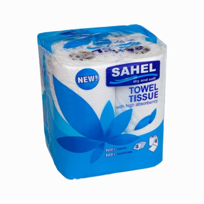 دستمال حوله ای ساحل مدل اقتصادی 2 بسته 4 عددی