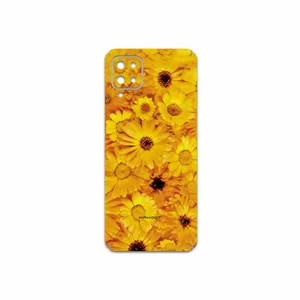 MAHOOT Yellow-Flower Cover Sticker for Samsung Galaxy A12 Nacho