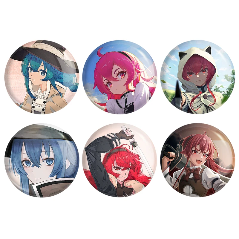 مگنت خندالو طرح انیمه موشوکو تنسی Mushoku Tensei کد 1504B مجموعه 6 عددی