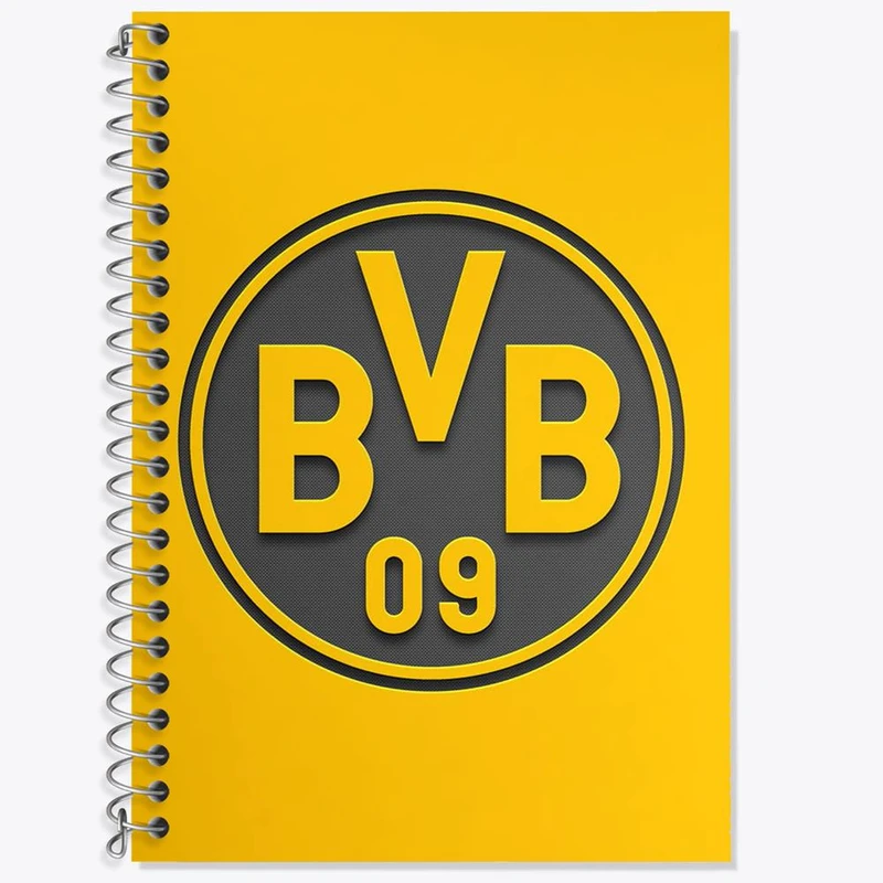 دفتر زبان 50 برگ خندالو مدل سه خط طرح باشگاه دورتموند کد 27439
