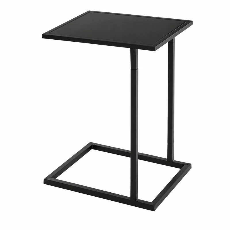 میز عسلی مستطیل با پایه فلز و صفحه ام دی اف  مدل D11