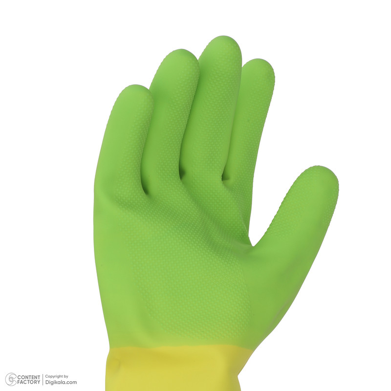 دستکش نظافت رز مریم مدل ساق بلند سایز L