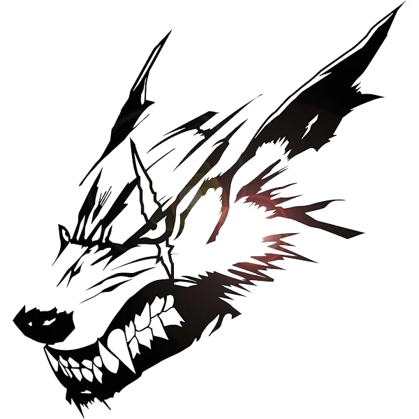  استیکر پارچه و لباس پاد آفرین طرح گرگ کد 2650