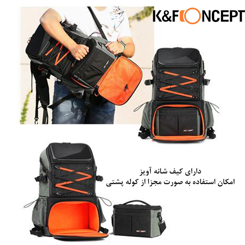 کوله پشتی دوربین کی اند اف مدل Hiking Travel