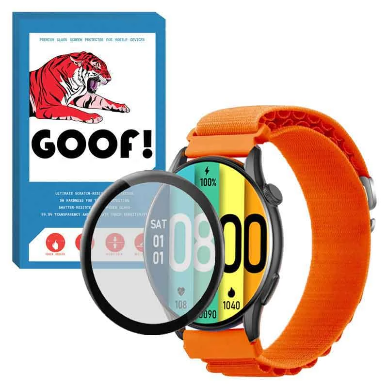 بند گوف مدل LOOP ALPINE مناسب برای ساعت هوشمند کیسلکت Kr pro به همراه محافظ صفحه نمایش