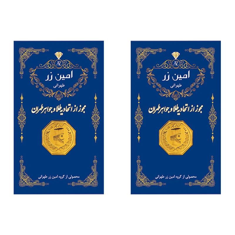 سکه گرمی طلا 18 عیار پارسیان امین زر مدل 004 بسته 2 عددی