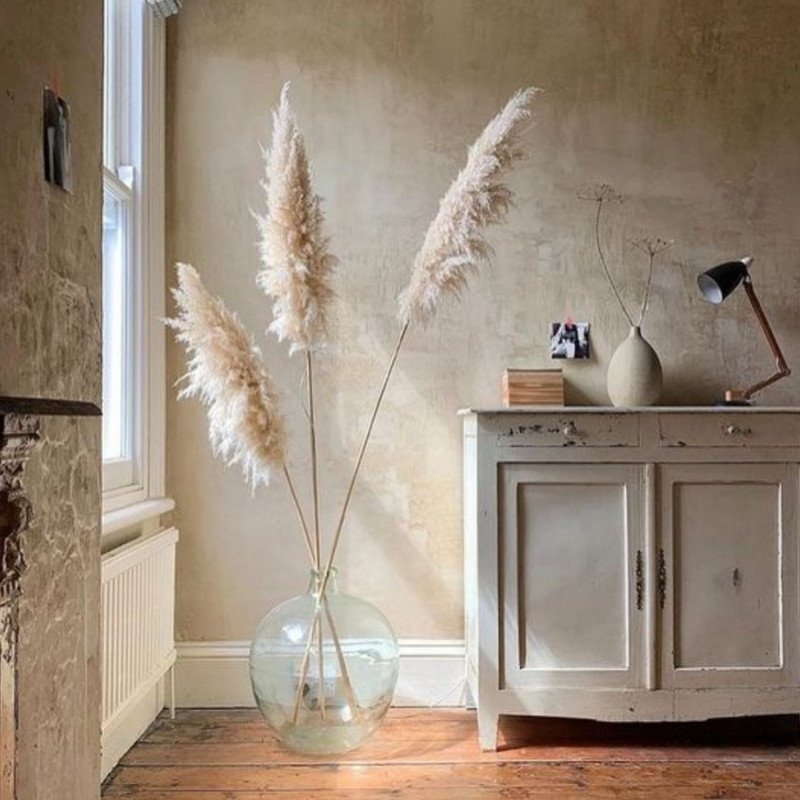 گل خشک مدل پامپاس بسته 12 عددی