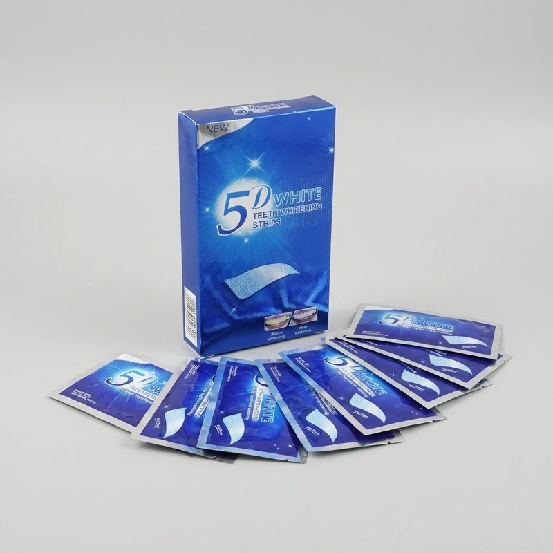 چسب سفید کننده دندان دی وایت مدل 5D بسته 14 عددی