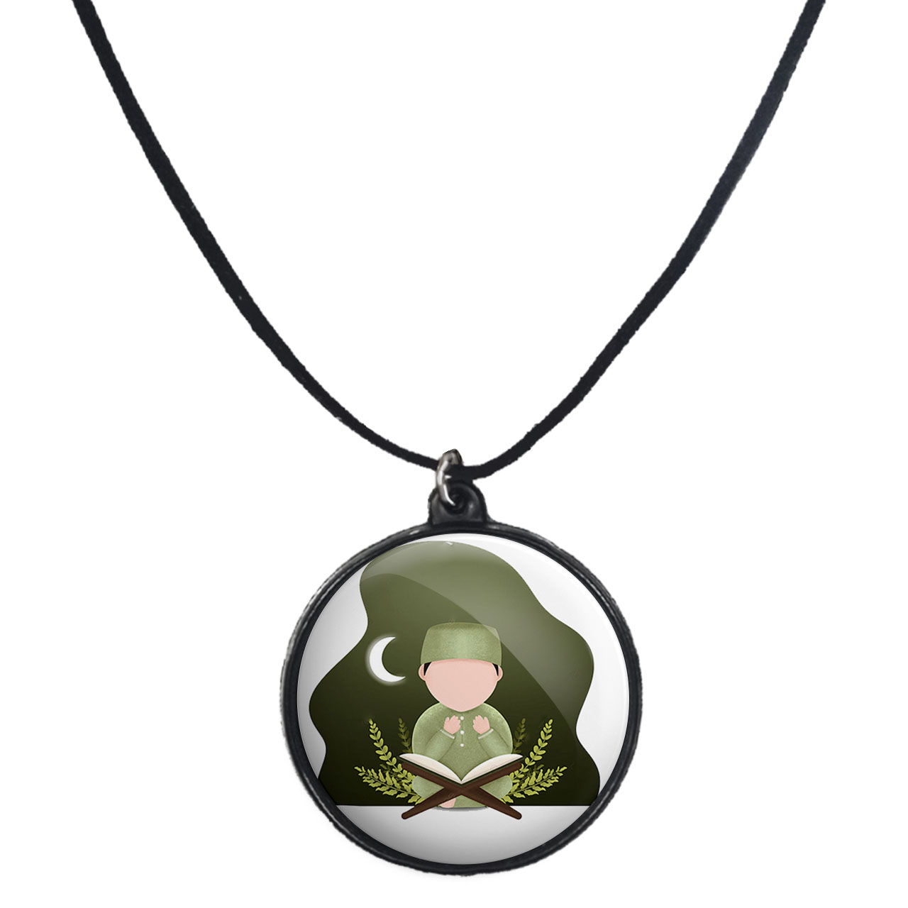 گردنبند پرمانه طرح جشن تکلیف کد pmb.25812 مدل دو طرفه