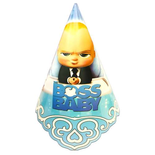 کلاه تولد مستر تم طرح بچه رئیس پلاس بسته 2 عددی