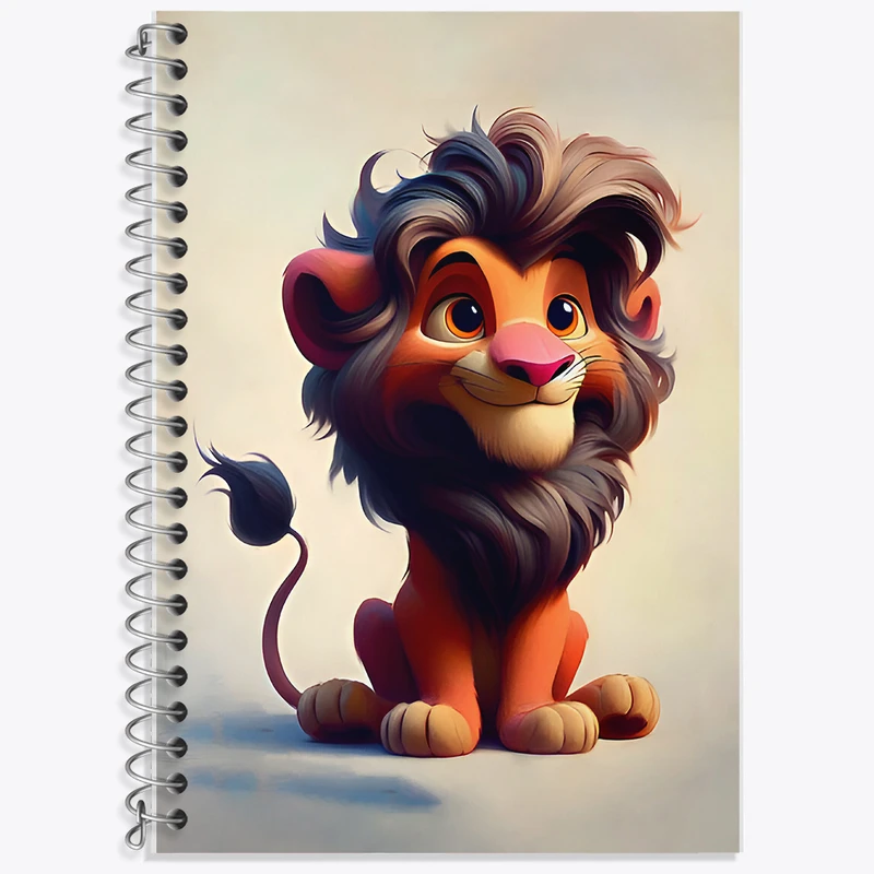 دفتر لغت 50 برگ خندالو طرح شیر کد F7891