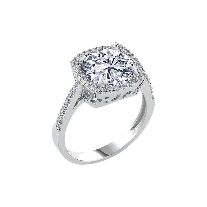 انگشتر نقره زنانه مدل RI R18