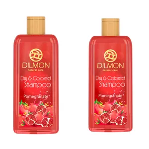 شامپو مو دیلمون مدل Pomegranate حجم 300 میلی لیتر بسته 2 عددی