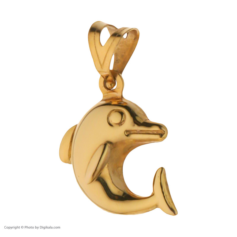 آویز گردنبند طلا 18 عیار زنانه مایا ماهک مدل MM1534 طرح دلفین 3بعدی