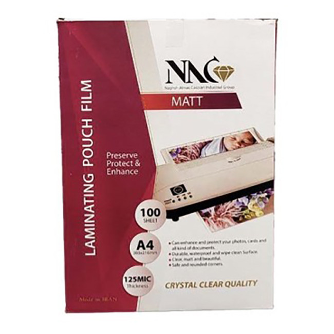 طلق پرس لمینت مات ان ای سی سایز A4 مدل NAC کد 1