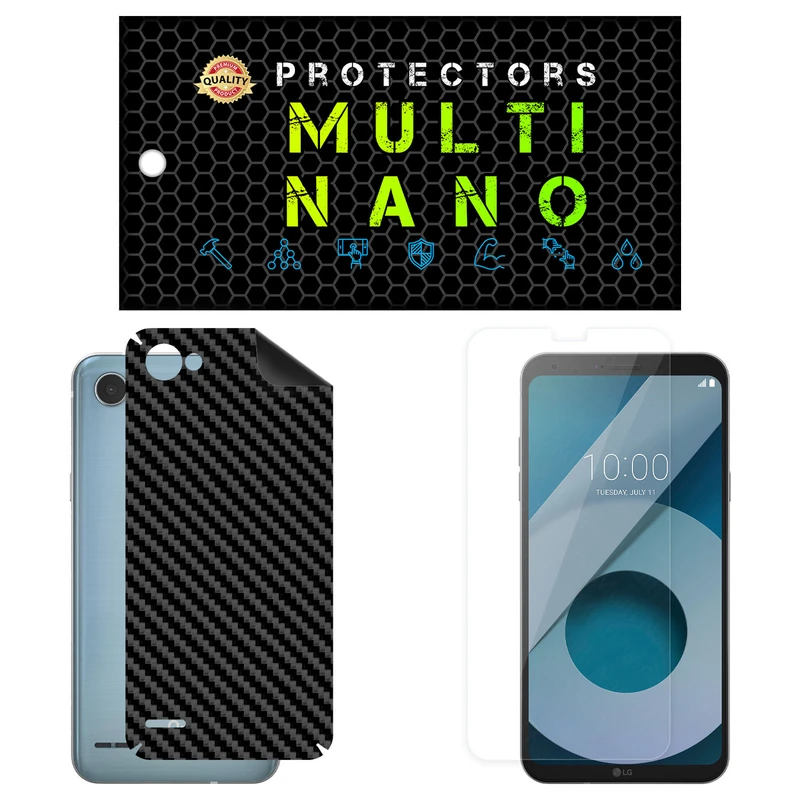 محافظ صفحه نمایش مولتی نانو مدل X-SFC مناسب برای گوشی موبایل ال جی Q6 به همراه برچسب پوششی