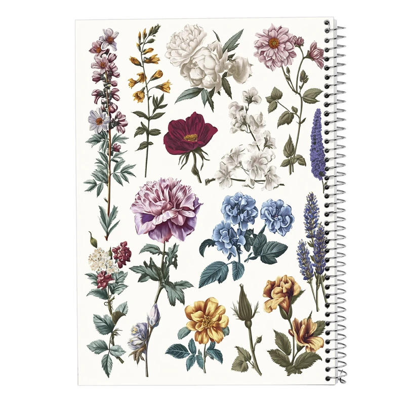 دفتر مشق 100 برگ مدوپد مدل گل کد DF13351