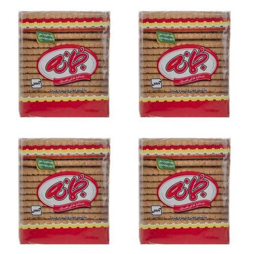 بیسکویت جو با پودر جوانه گندم جمانه - 1000گرم بسته 4 عددی