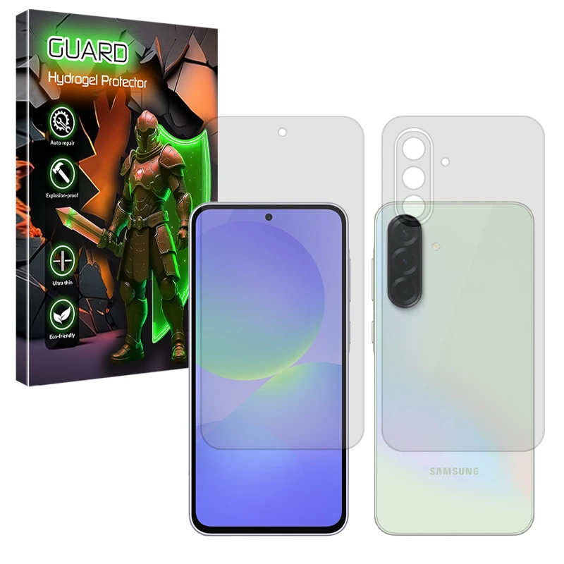 محافظ صفحه نمایش شفاف گارد مدل Tough مناسب برای گوشی موبایل سامسونگ Galaxy A36 به همراه محافظ پشت گوشی